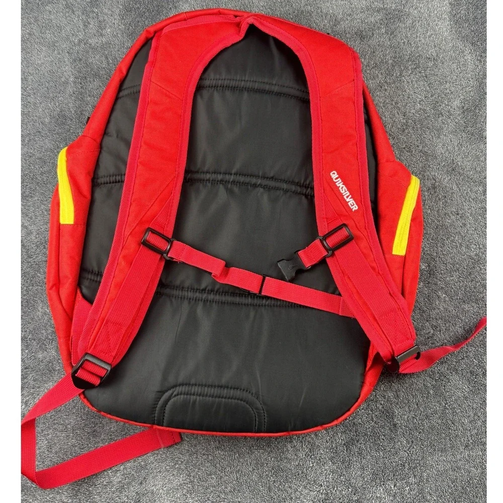Quiksilver Newport Beach Junior Lifeguard Surf‎ Beach School Backpack Red Yellow